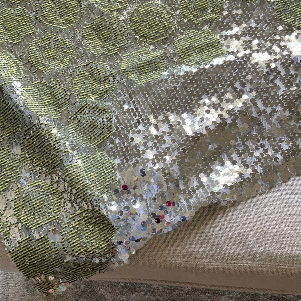 Zara Trafaluc Green and Silver Sequin Dress - Picture 11 of 16
